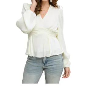 143 Story - Xanidu Long Sleeve Blouse