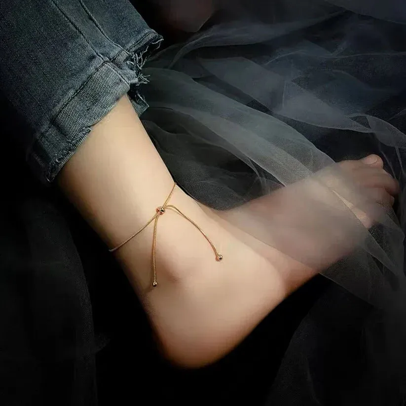 Adjustable Minimalist Anklet