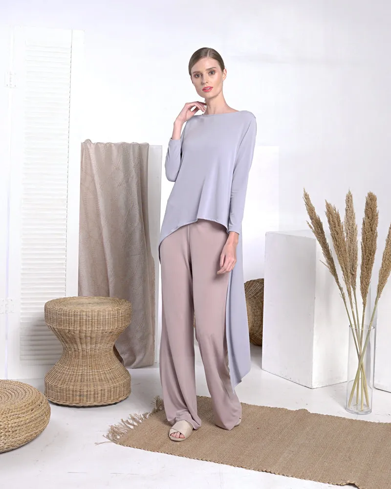 Antonella Asymmetric Jersey Top