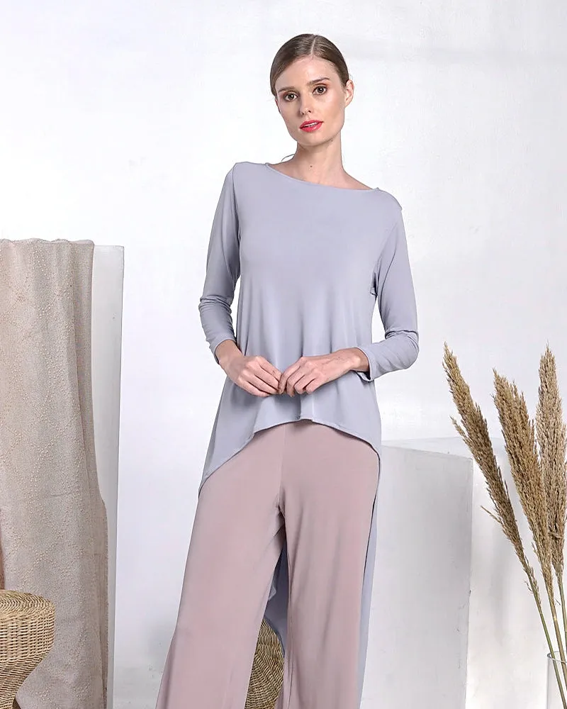 Antonella Asymmetric Jersey Top