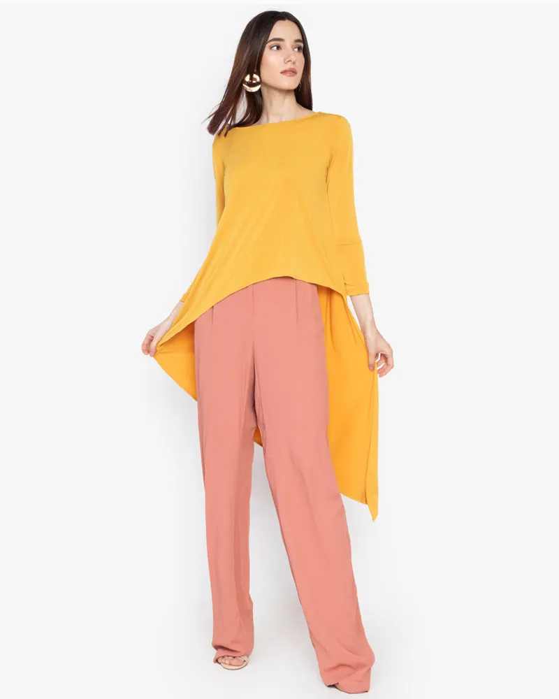 Antonella Asymmetric Jersey Top