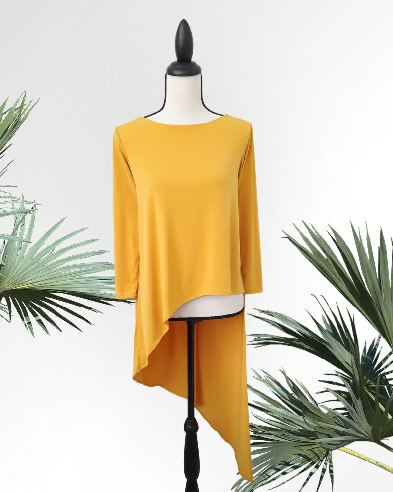 Antonella Asymmetric Jersey Top
