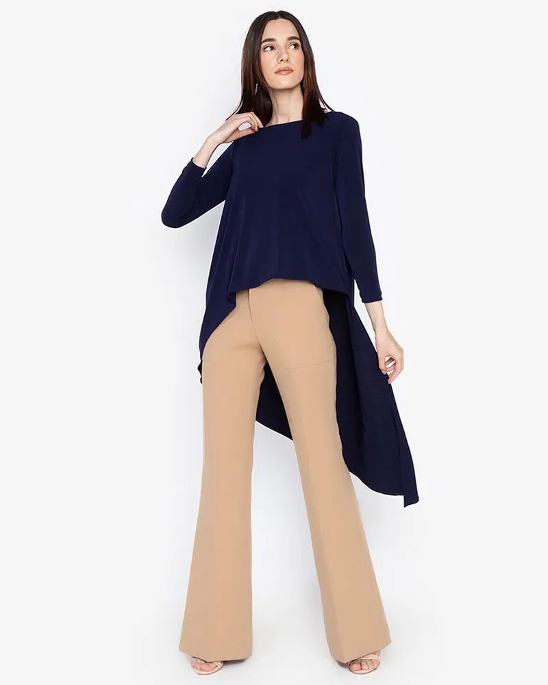 Antonella Asymmetric Jersey Top