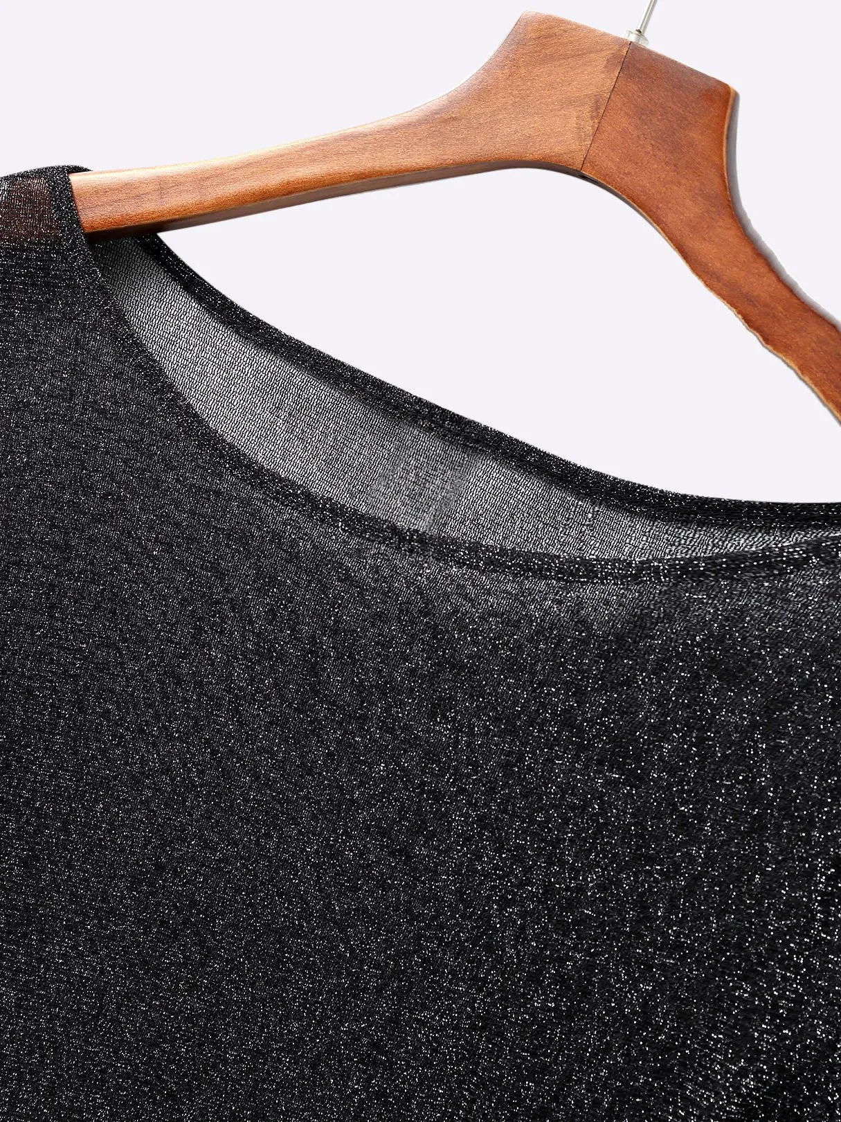 Custom Mesh Round-Neck Crop Top