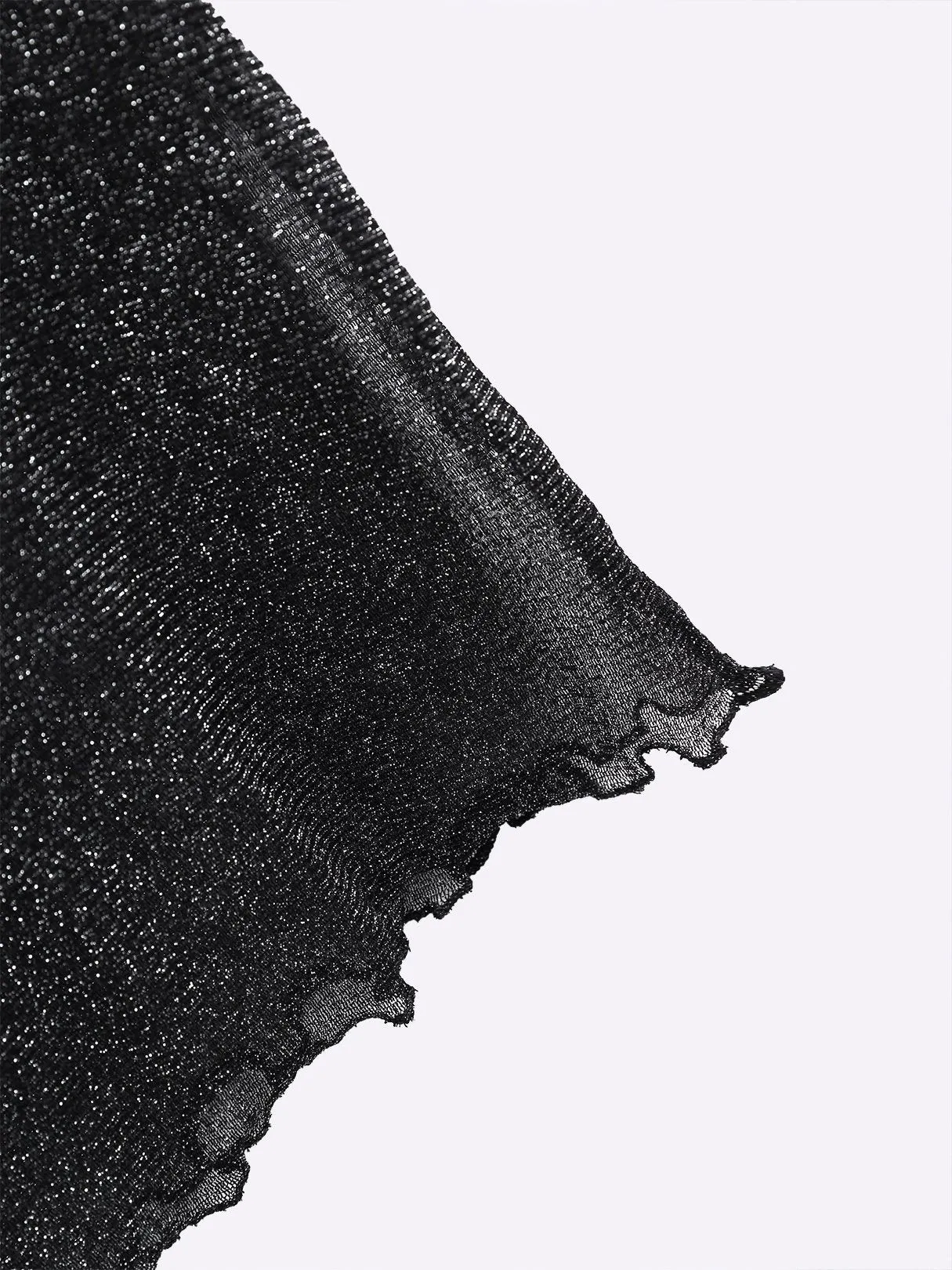 Custom Mesh Round-Neck Crop Top