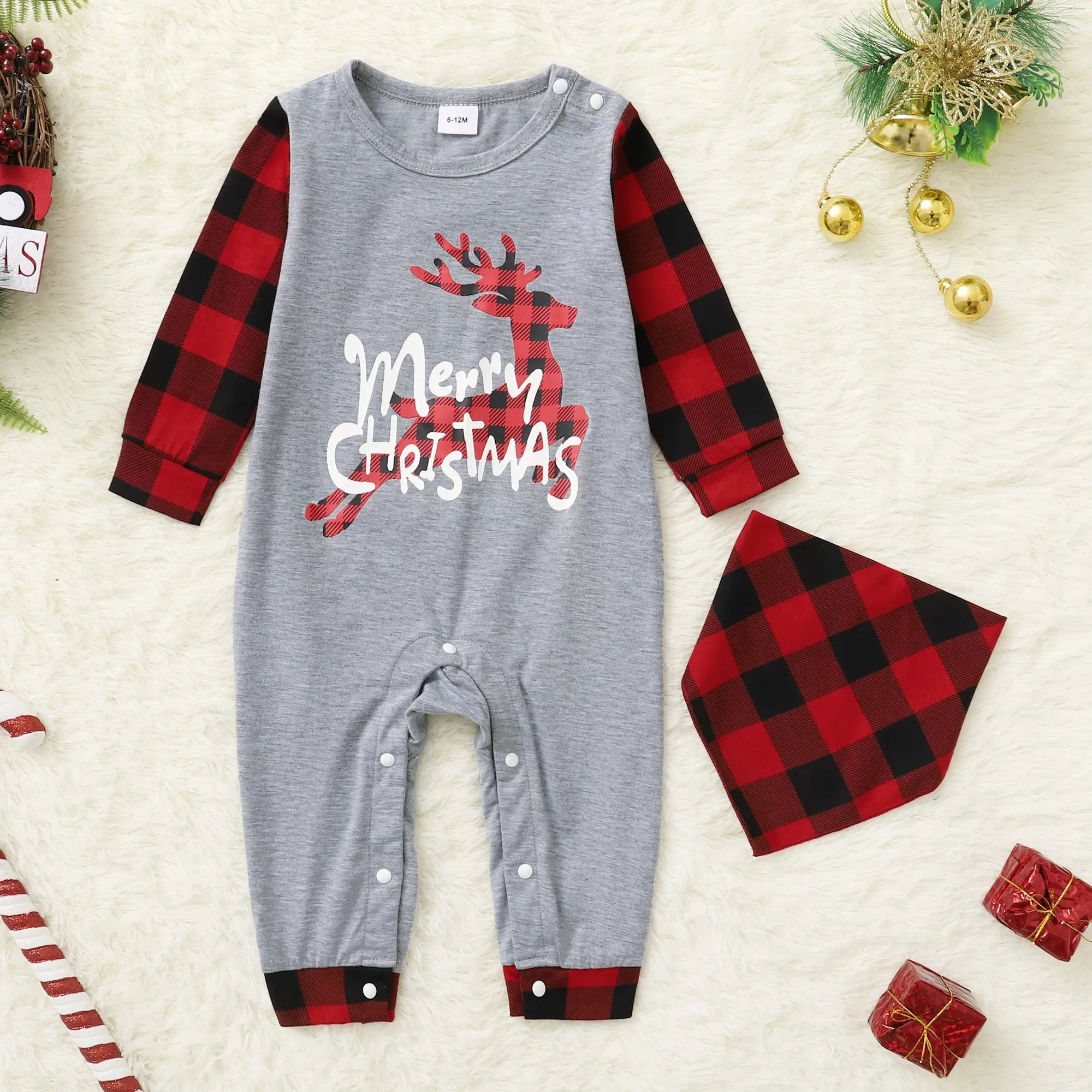 Custom Pajamas New Year Oversize Lovely Print Parent-Children Outfits Womens Sleepwear Family Matching Christmas Pajamas Catpapa