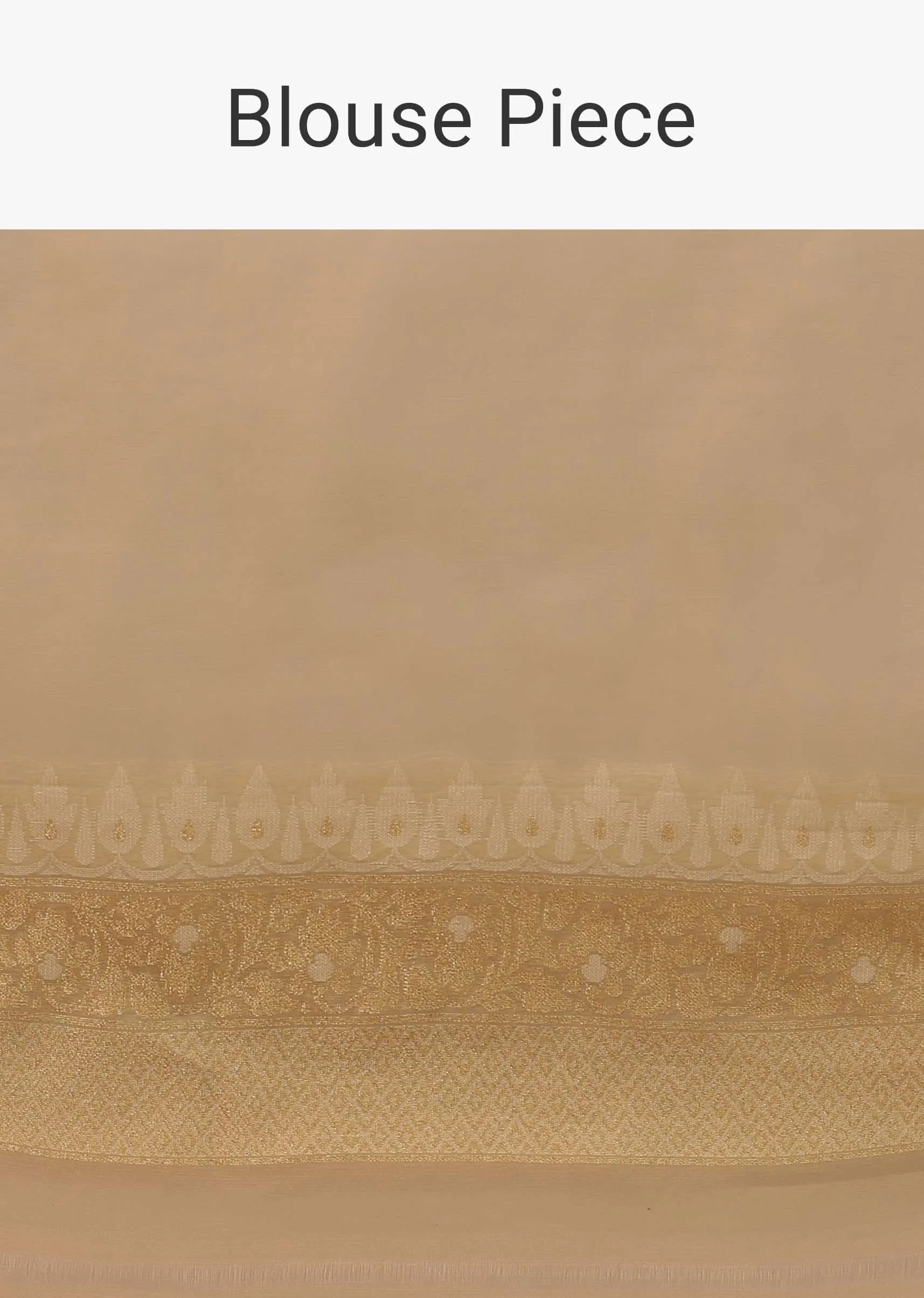 Daffodils Yellow Saree In Pure Handloom Cotton With Banarasi Chanderi Weave