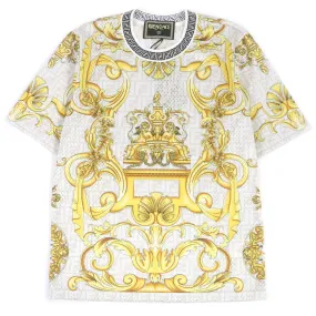 Fendi Versace FF Logo Mesh T-Shirt XS
