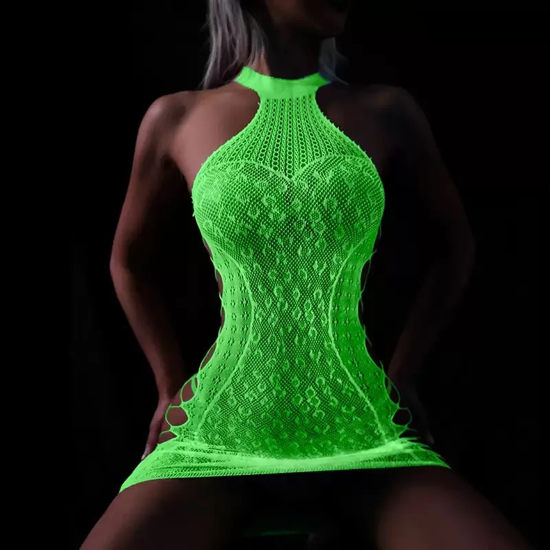 GlowMesh Lace Lingerie-Nightwear