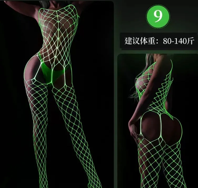 GlowMesh Lace Lingerie-Nightwear