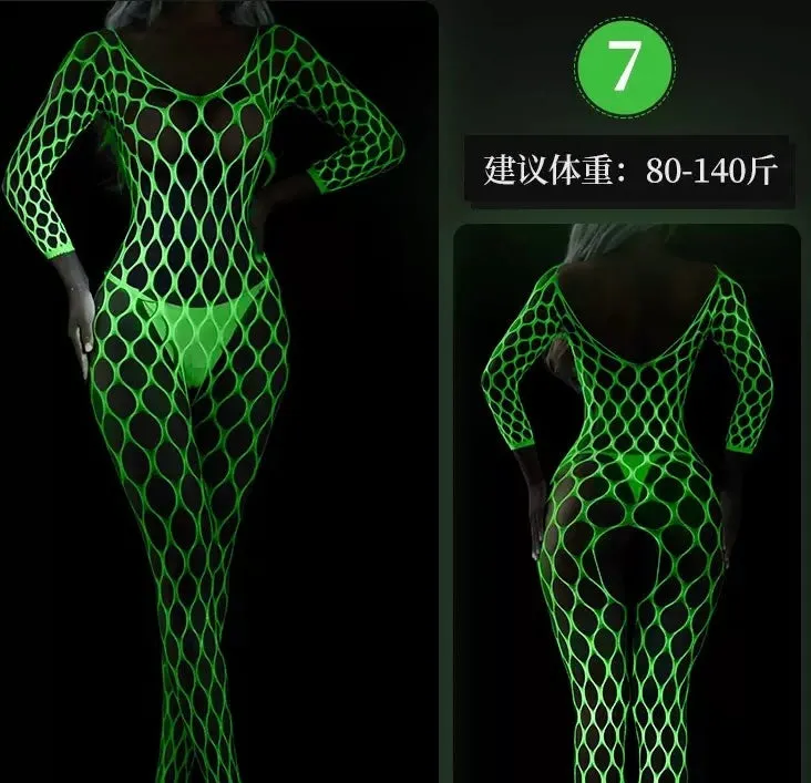 GlowMesh Lace Lingerie-Nightwear