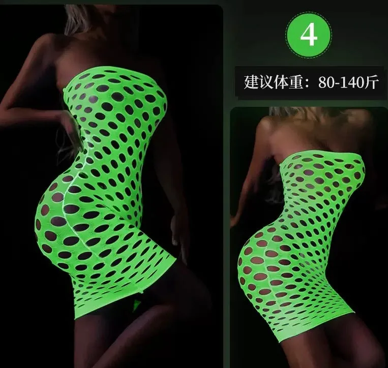 GlowMesh Lace Lingerie-Nightwear