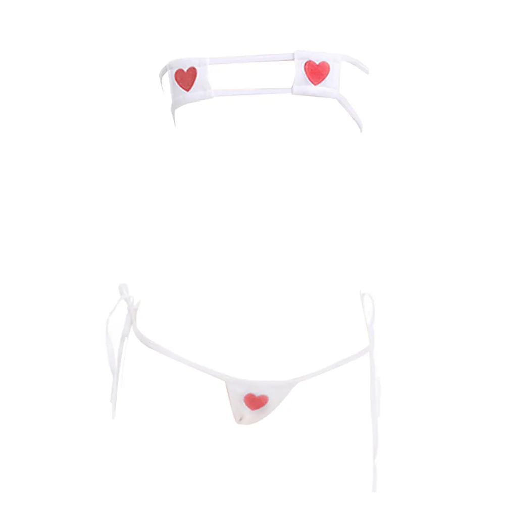 Hot Lingerie Micro Bikini Bra and Panty Anime Cosplay Set