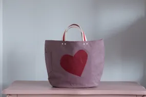 PRE ORDER UPDATE Tote Bag - Heart Grape