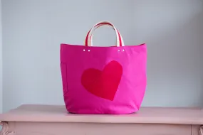 PRE ORDER UPDATE Tote Bag - Heart Pink