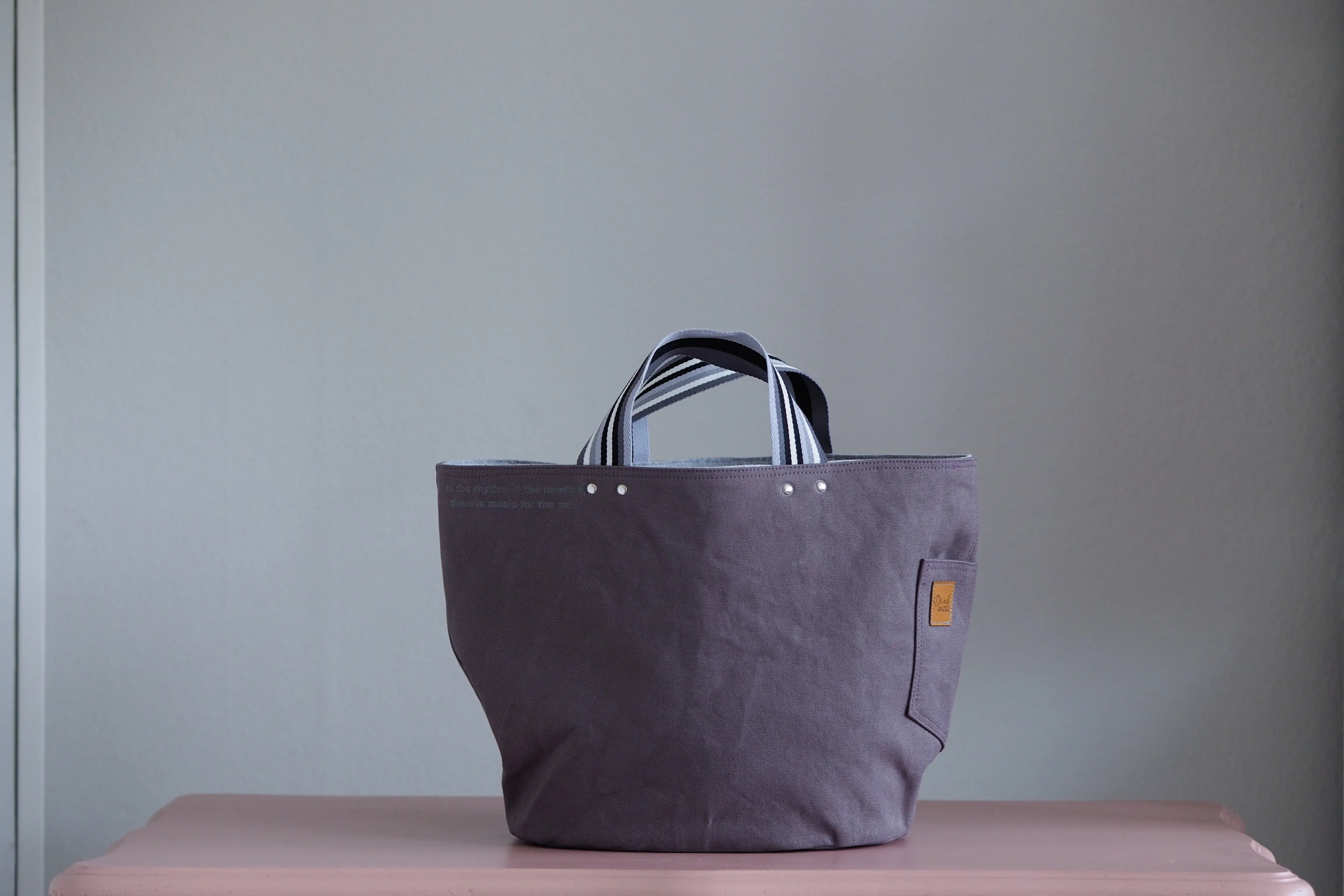 PRE ORDER UPDATE Tote Bag - Pewter - printed silver