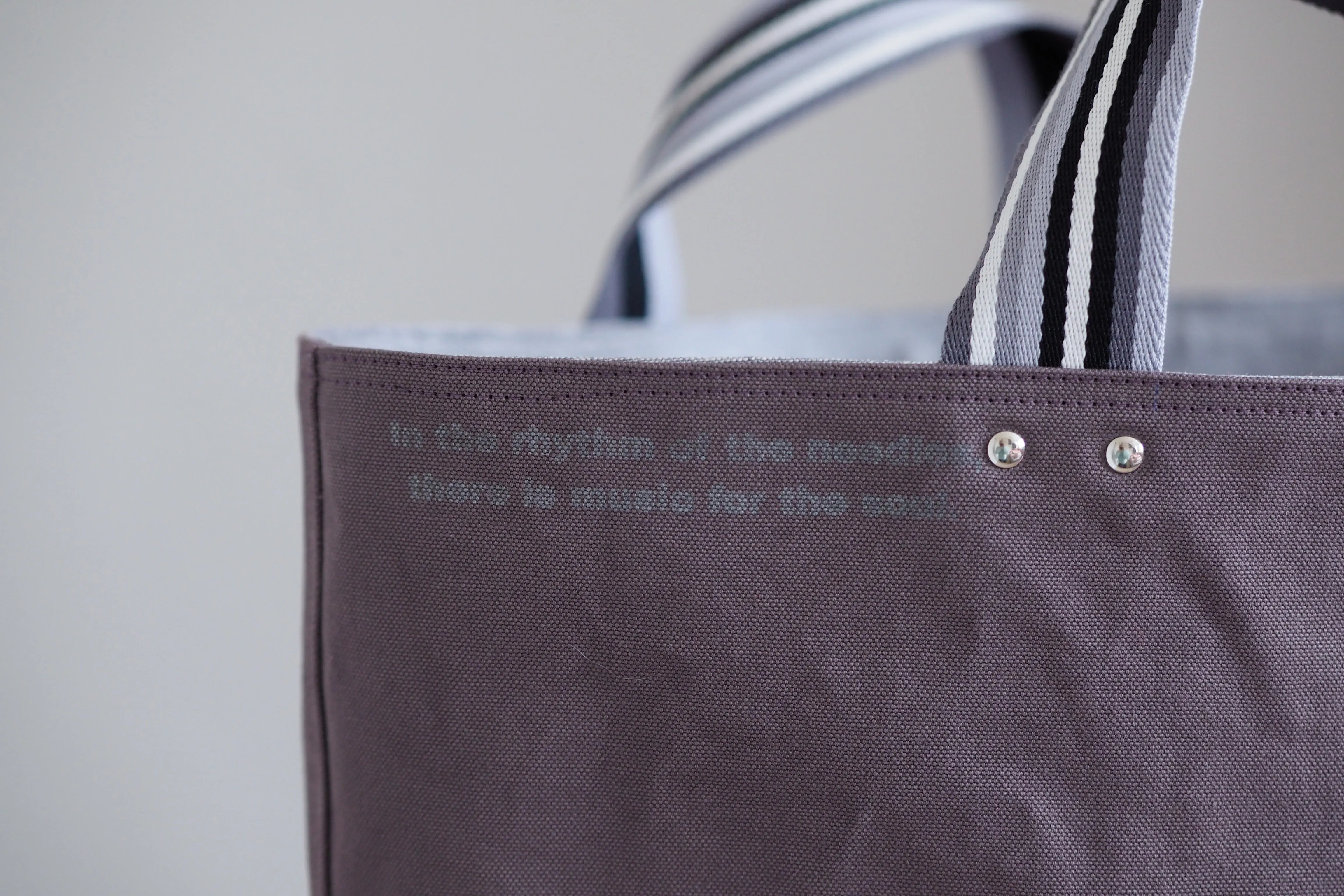 PRE ORDER UPDATE Tote Bag - Pewter - printed silver