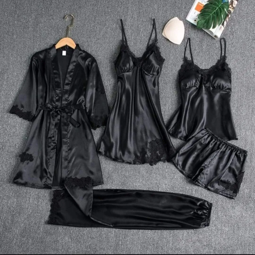 Premium 5-Piece Nightwear Set