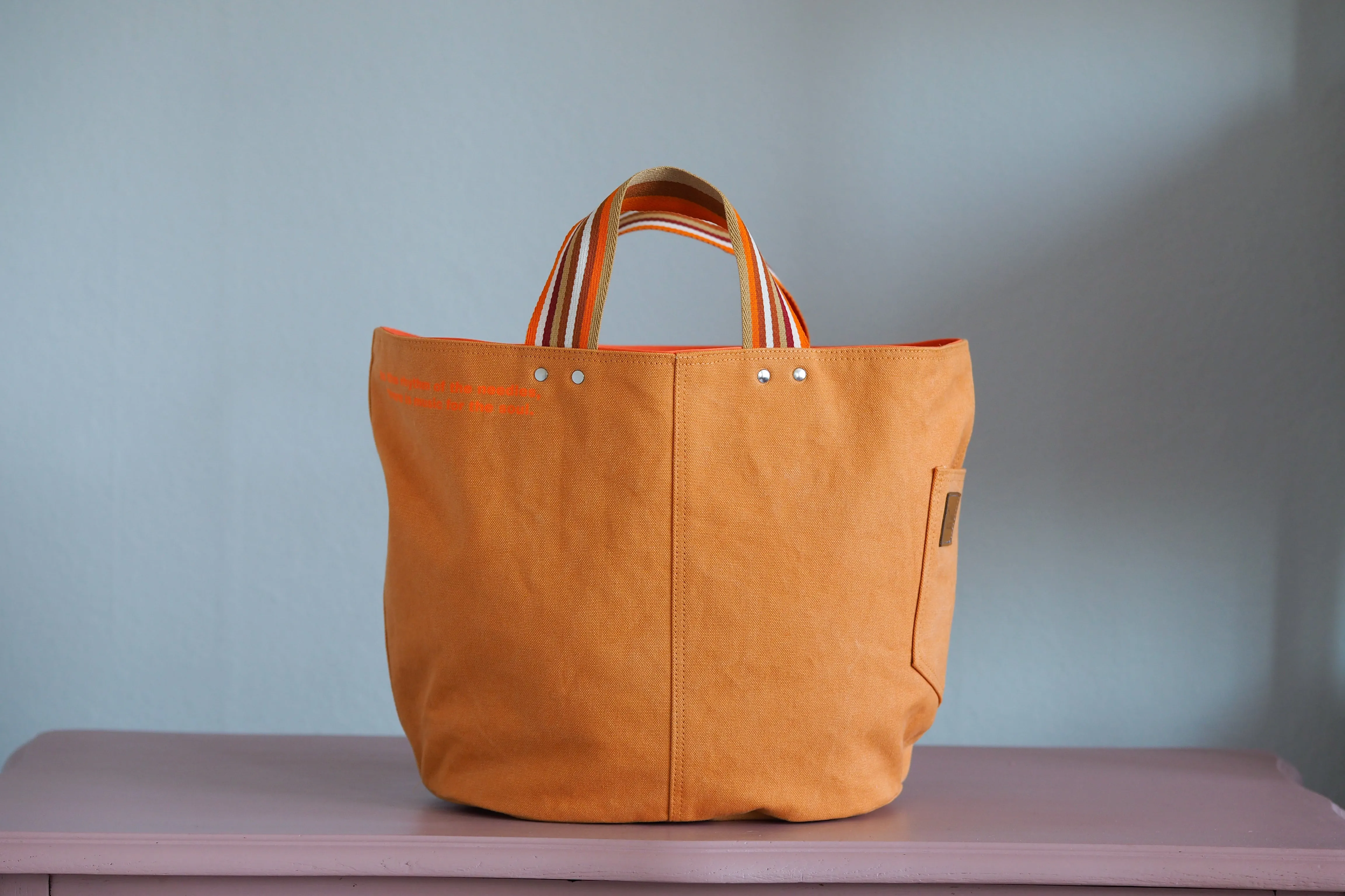 Tote Bag - Orange - printed